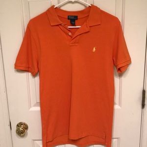 Polo Ralph Lauren Boys Orange Polo Size Large